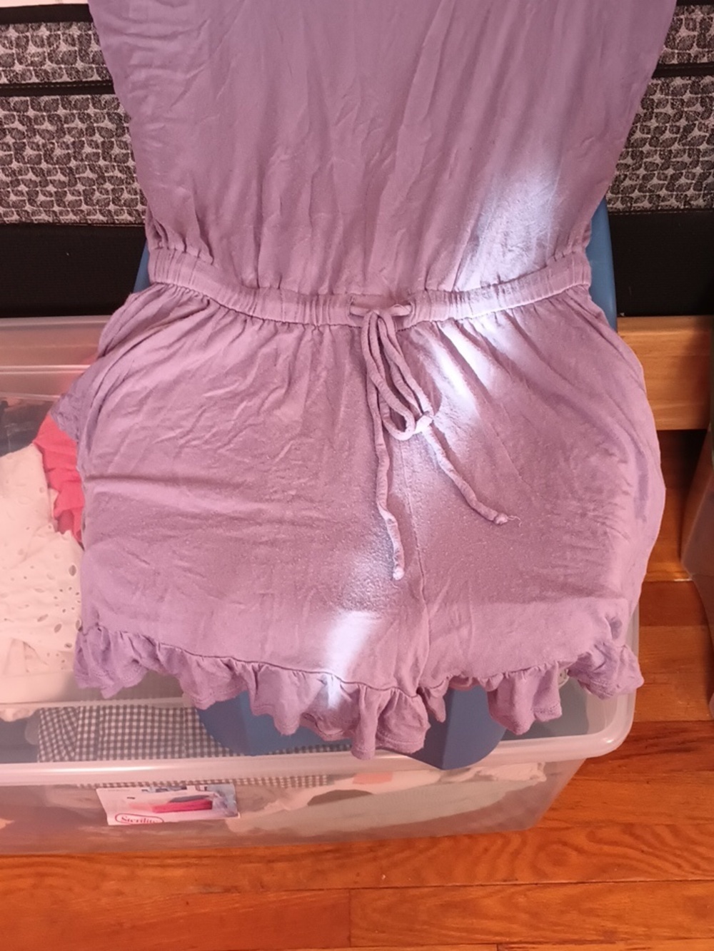 Purple Ruffle Romper - Picture 1 of 1